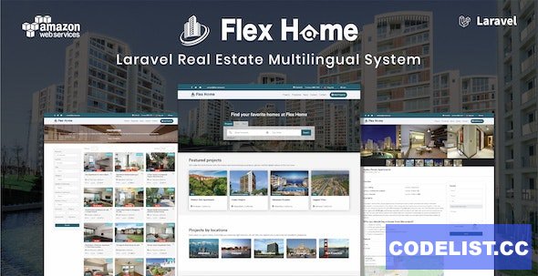 Flex Home v2.29 - Laravel Real Estate Multilingual System