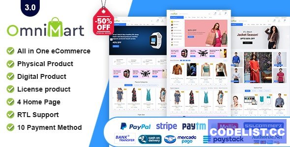 OmniMart v3.0 - eCommerce Shopping Platform - nulled
