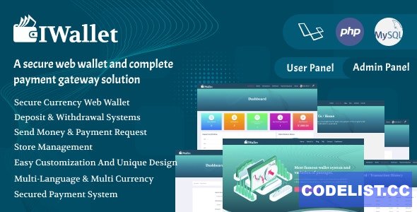 Iwallet v1.0.0 - A Complete Payment Gateway Solution Script