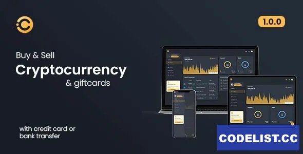 Cryptonite v1.0.0 - Multi featured Crypto buy & sell software with Giftcard marketplace
