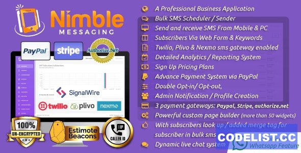 Nimble Messaging v2.5.5 - Professional SMS Marketing Application For Business
