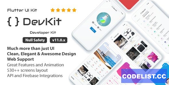 DevKit v11.0.0 - Flutter UI Kit