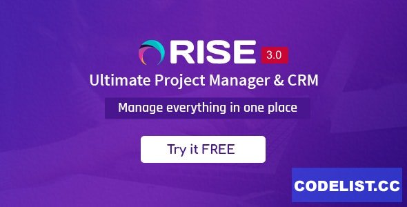 RISE v3.4 - Ultimate Project Manager & CRM - nulled