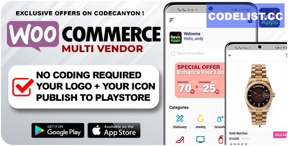 Revo Apps Multi Vendor v4.1.2 - Flutter Marketplace E-Commerce Full App Android iOS - nulled