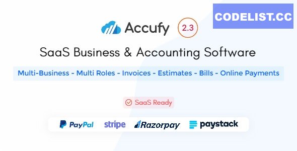 Accufy v2.3 - SaaS Business & Accounting Software - nulled