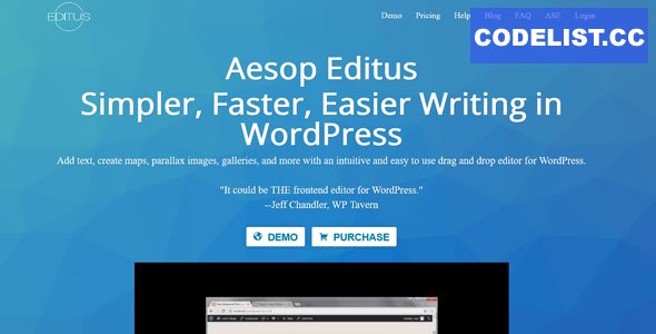 Editus v1.4.5 - Simpler, Faster, Easier Writing in WordPress