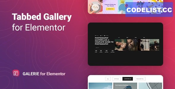 Galerie v1.0.0 - Tabbed Gallery for Elementor