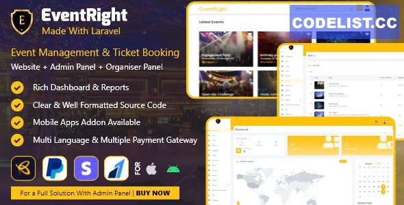 EventRight v6.1 - Ticket Sales and Event Booking & Management System - (saas) - nulled