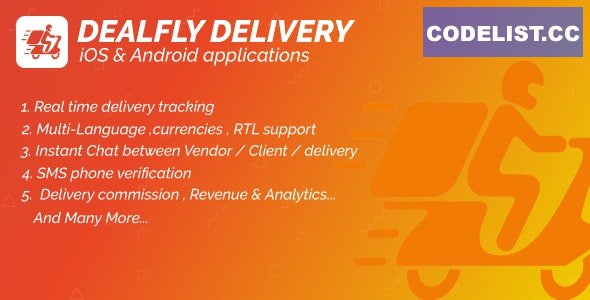 Delivery For Dealfly v2.1 – Order Tracking Real-Time – iOS & Android