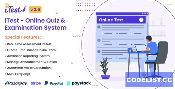 iTest v3.5 - Online Quiz & Examination System