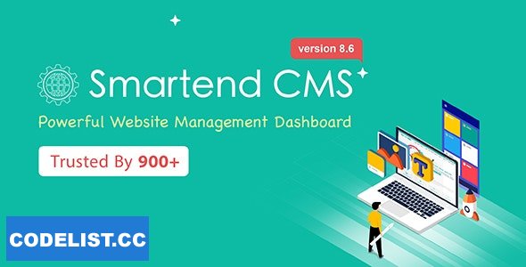SmartEnd CMS v9.1.1 - Laravel Admin Dashboard with Frontend and Restful API