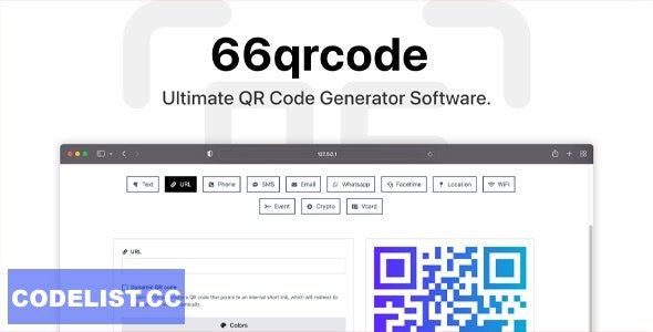 66qrcode v5.0.0 - Ultimate QR Code Generator (SAAS) - nulled