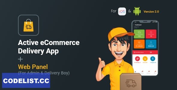 Active eCommerce Delivery Boy Flutter App v3.1
