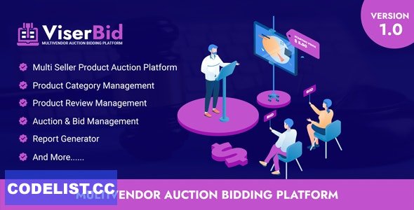 ViserBid v1.0 - Multivendor Auction Bidding Platform