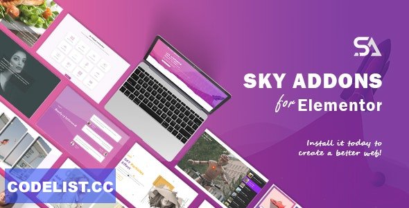 Sky Addons v2.0.3 - for Elementor Page Builder WordPress Plugin