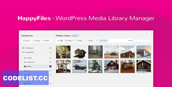 Happy Files Pro v1.7 - Organize Your WordPress Media Files