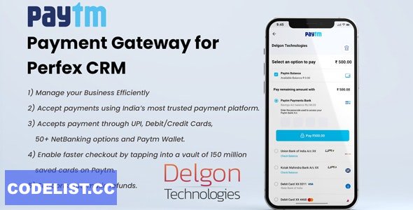 Paytm v1.1 - Payment Gateway Plugin for Perfex CRM 