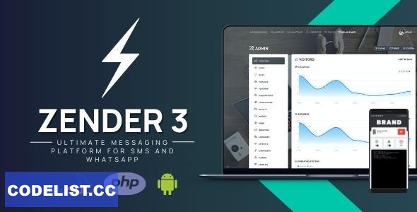 Zender v3.3 - Ultimate Messaging Platform for SMS, WhatsApp & use Android Devices as SMS Gateways (SaaS)