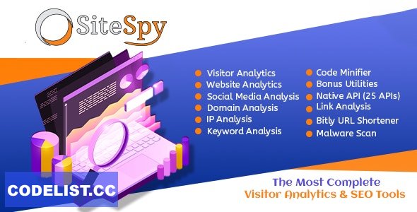 SiteSpy v7.2 - The Most Complete Visitor Analytics & SEO Tools - nulled