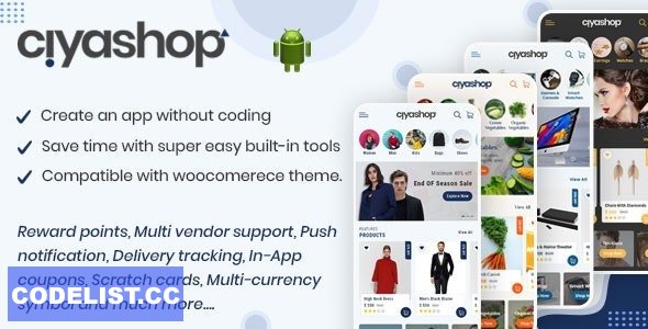 CiyaShop v5.12 - Native Android Application based on WooCommerce
