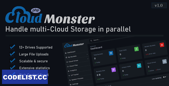 Cloud Monster v1.1 - PHP Script