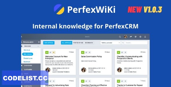 PerfexWiki v1.0.3 - Internal knowledge for Perfex CRM
