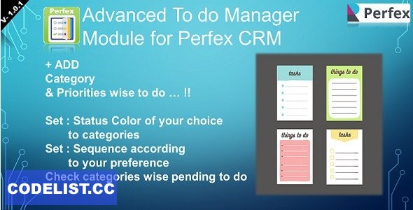 Advanced To do Manager Module for Perfex CRM v1.0.1