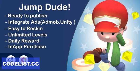Jump Dude - Unity Complete Admob InApp Ultra Casual