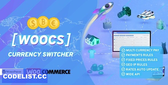 WOOCS v2.3.8 - WooCommerce Currency Switcher. Professional multi currency plugin
