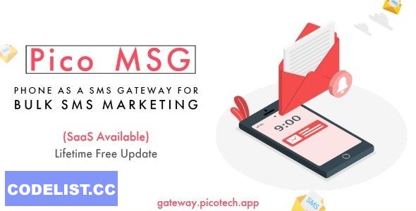 PicoMSG v1.4.2 – Phone As an SMS Gateway For Bulk SMS Marketing – nulled