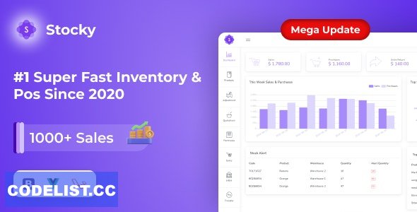 Stocky v4.0.1 - Ultimate Inventory Management with POS & HRM