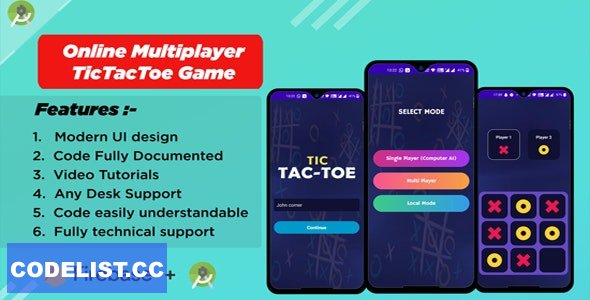 Multi Player Tic Tac Toe Game using Firebase Realtime Database v1.0