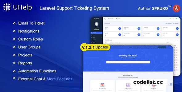 Uhelp v1.2.1 - Helpdesk Support Ticketing System