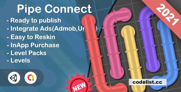  Pipe Connect (Unity Game+Admob+iOS+Android) 