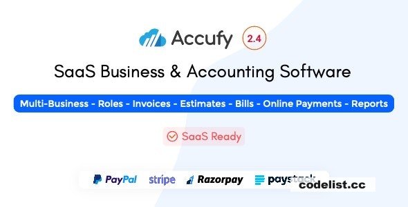 Accufy v2.4 - SaaS Business & Accounting Software - nulled