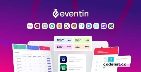 WP Eventin v3.3.3 - Events Manager & Tickets Selling Plugin for WooCommerce