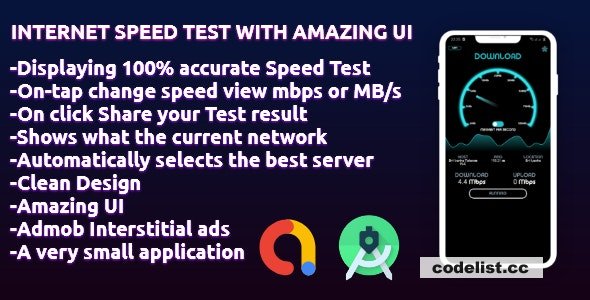 Internet Speed Test with amazing UI v1.9