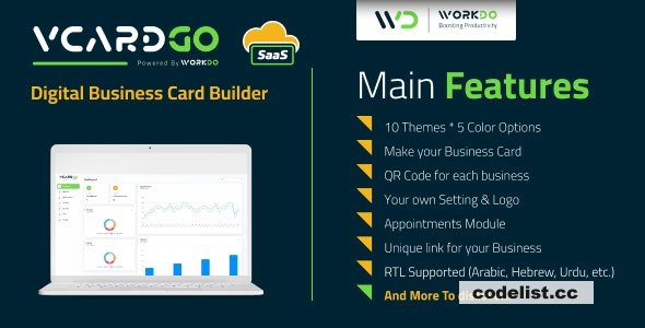 vCardGo SaaS v2.5 - Digital Business Card Builder - nulled