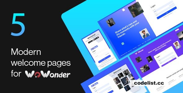 Wonderful v1.2 - The Ultimate Welcome Page Themes For WoWonder