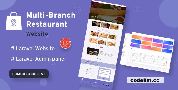 Multi-Branch Restaurant v2.0 - Laravel Website with Admin Panel