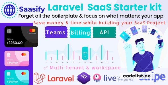 Saasify v2.0 - advance Laravel SaaS Starter kit