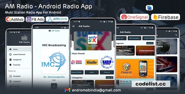 AM Radio v1.0 - Android Multiple Radio Channels App