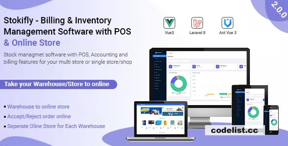 Stockifly v2.0.0 - Billing & Inventory Management with POS and Online Shop