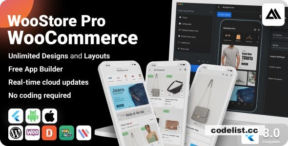 WooStore Pro WooCommerce v3.4.0 - Flutter E-commerce Full App, Multi vendor marketplace support - nulled
