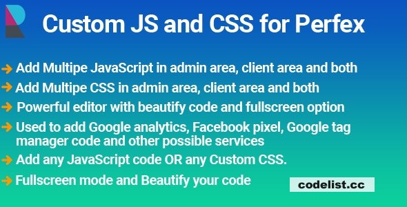 Elite Custom JS and CSS module for Perfex CRM v1.0.4