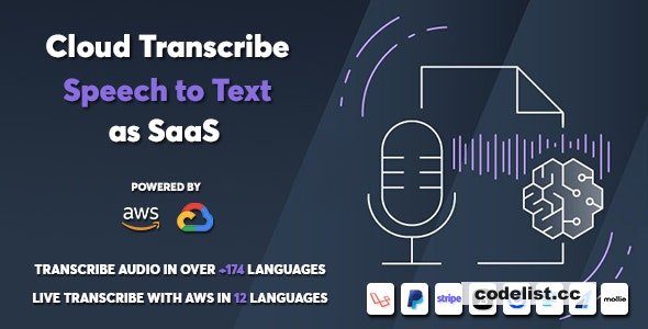 Cloud Transcribe v1.0.1 - Speech to Text as SaaS