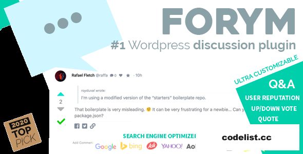 Forym v1.5.8 - Modern Discussion Forum for WordPress