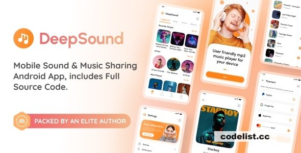 DeepSound Android v2.5 - Mobile Sound & Music Sharing Platform Mobile Android Application 