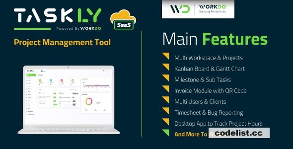 TASKLY SaaS v4.0 – Project Management Tool - nulled
