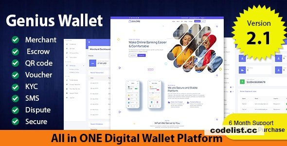 Genius Wallet v2.1 - Advanced Wallet CMS with Payment Gateway API - nulled